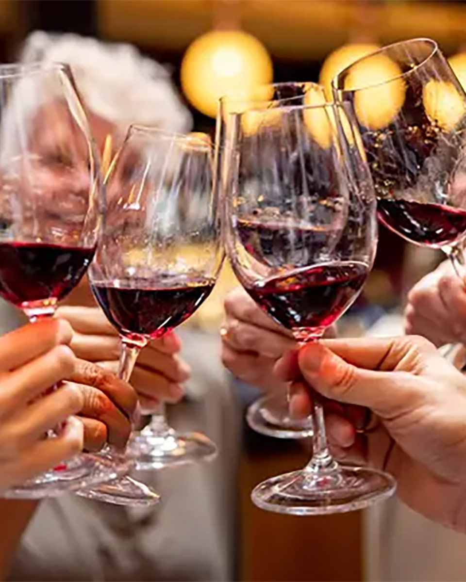 En hyggelig vinsmagning