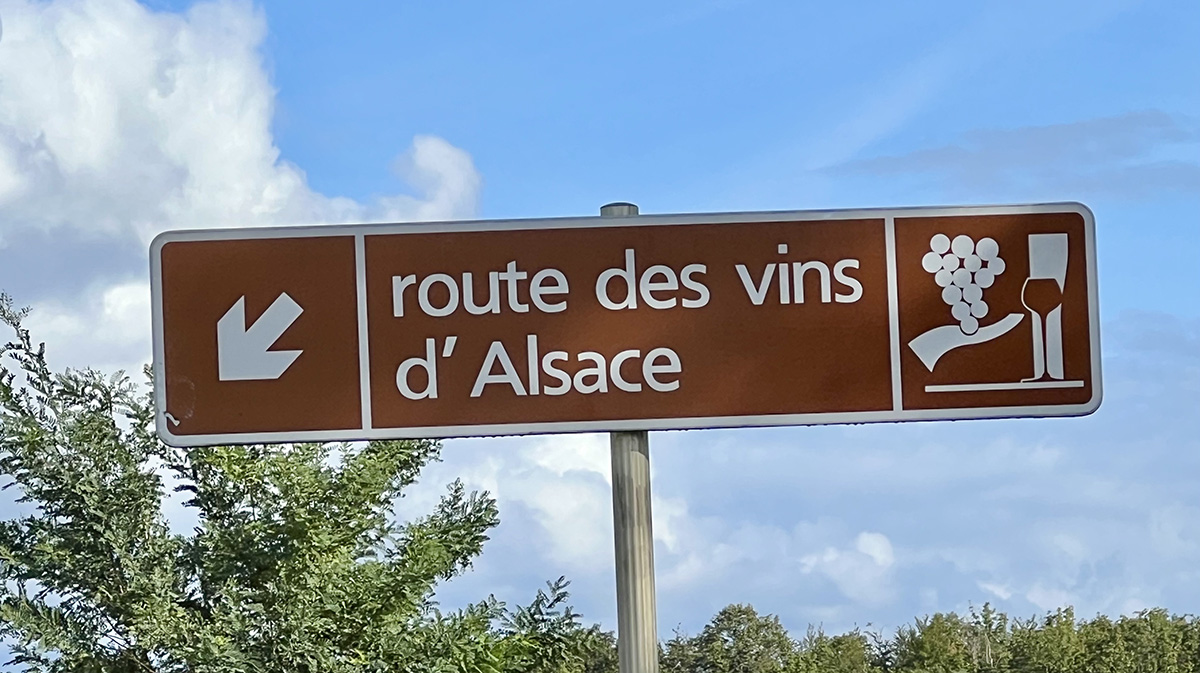 Et vejskilt i Alsace