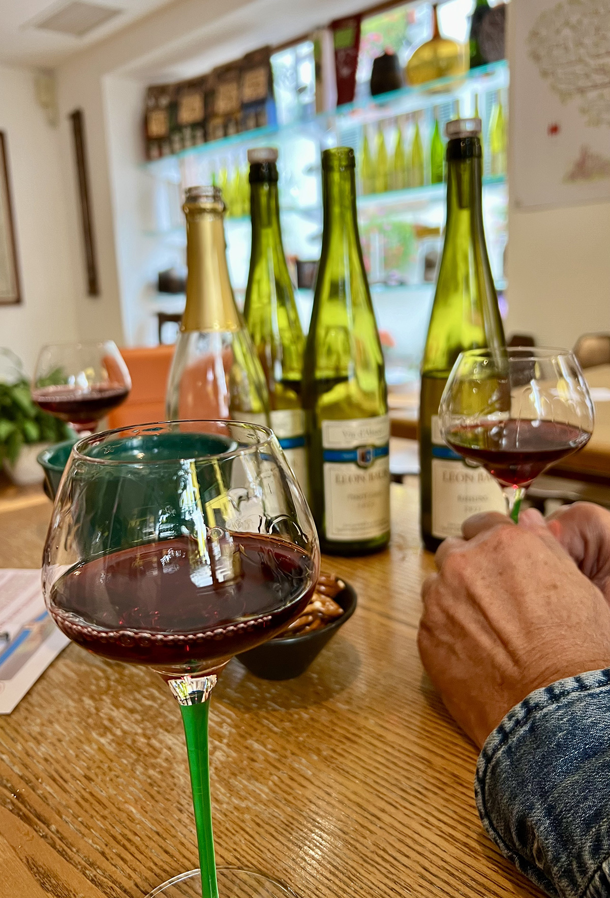 Vinsmagning hos en leverandør i tyskland